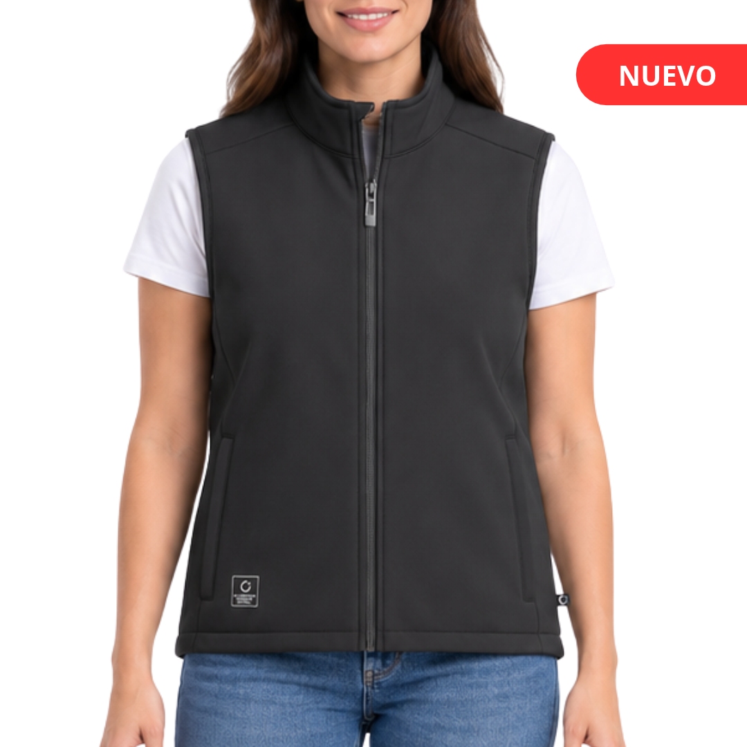 8001U Chaleco Adulto Unisex Softshell 100% poliéster tricapa
